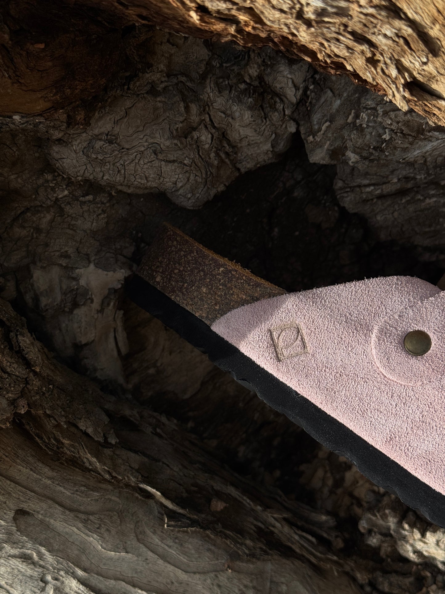 Sabot daim rose bébé