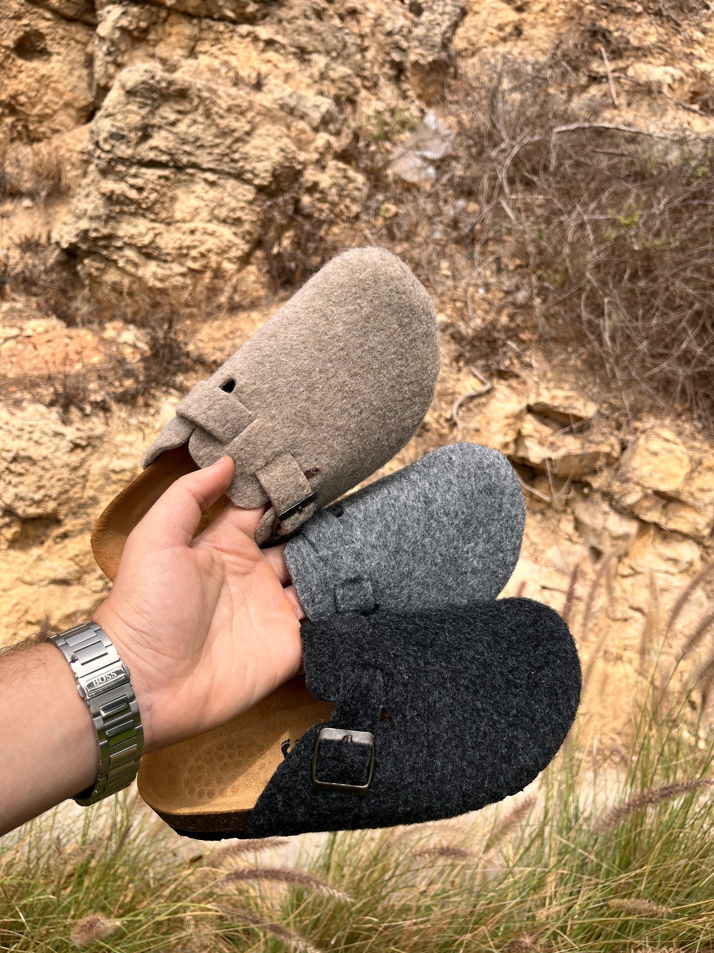 Sabot cachemire Noir