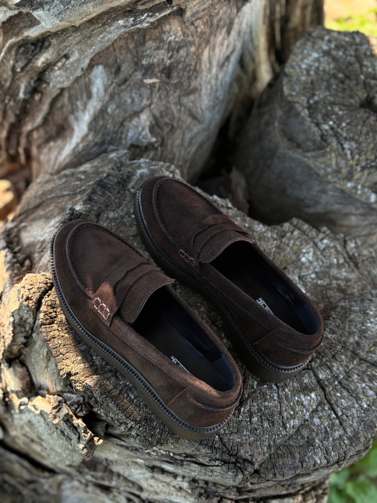 Mocassins OCIME en daim marron pour femme