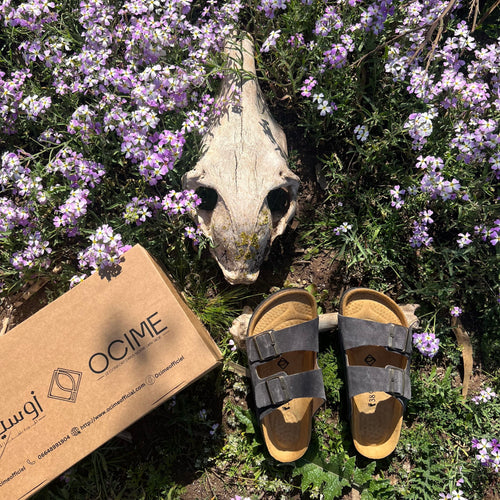 Sandale Ocime Daim en gris