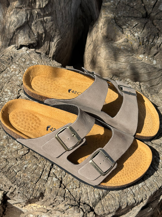 Sandale Ocime Cuir nubuck Stone