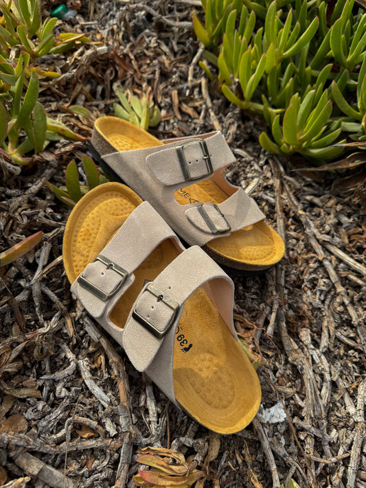 Sandale Ocime daim beige clair