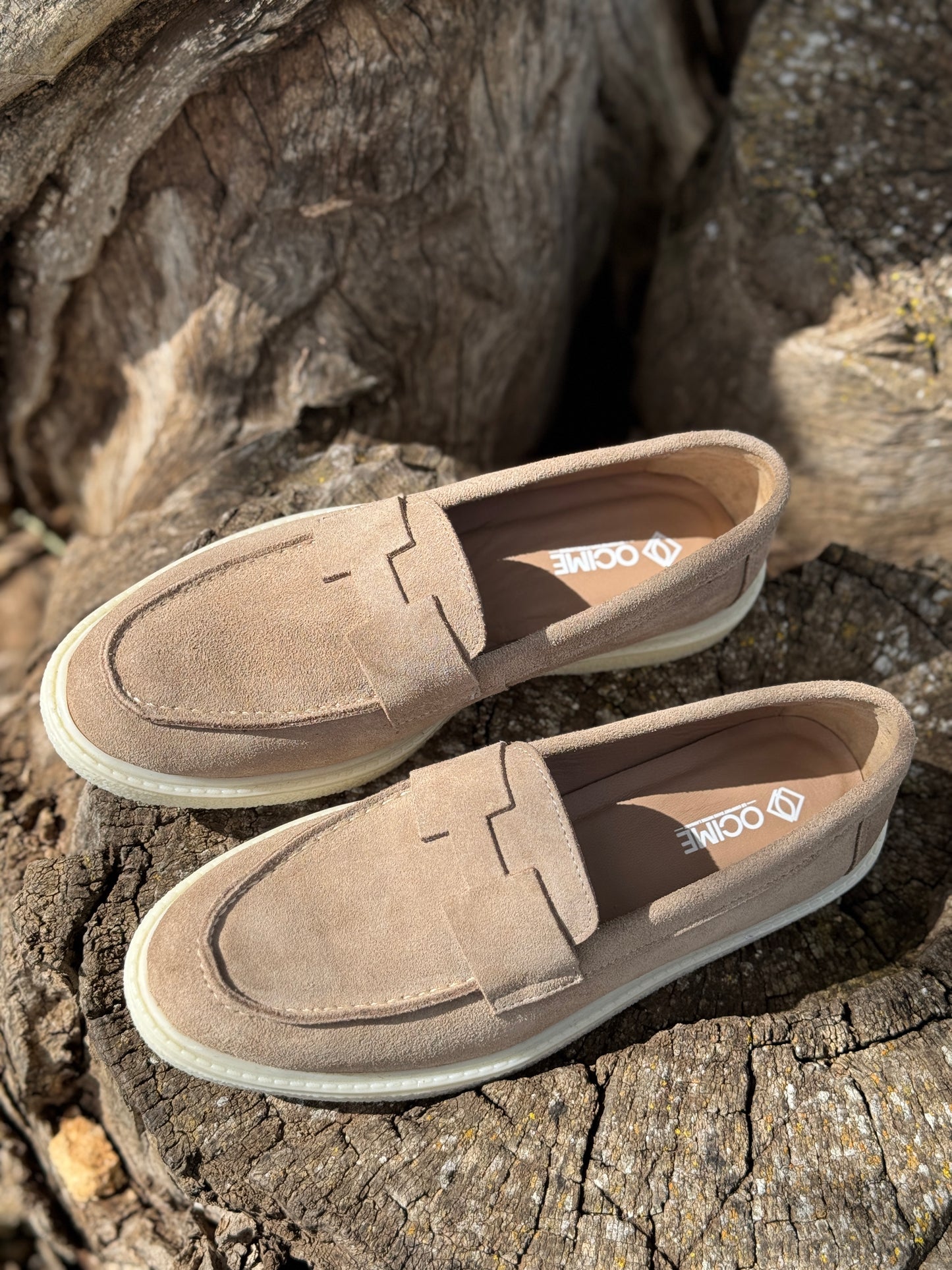 Ocime Heritage en daim pour femme - beige -