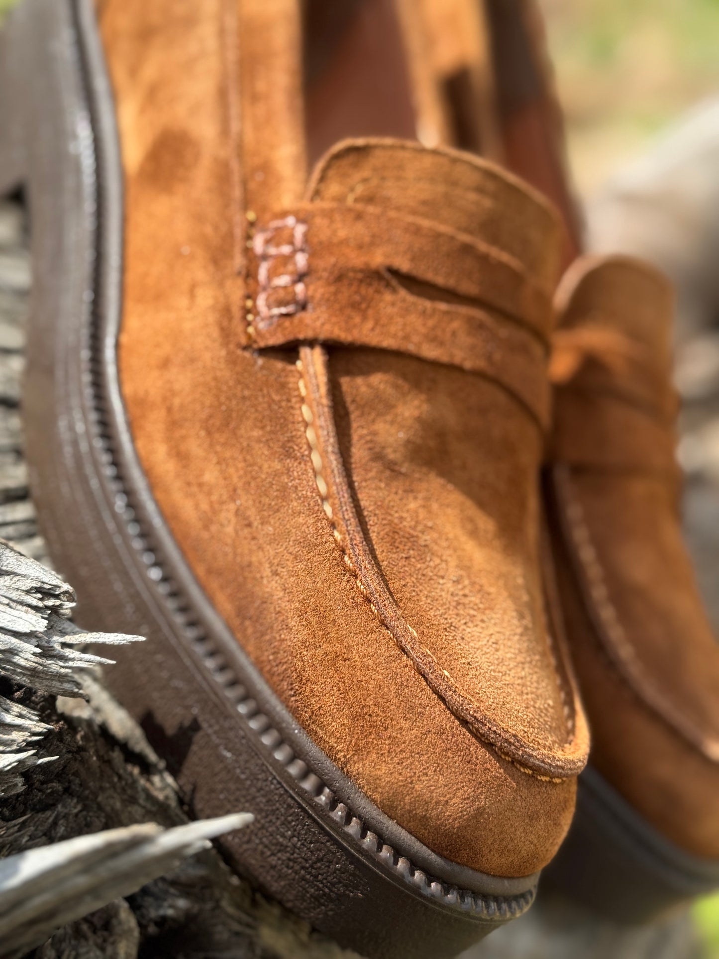 Mocassins OCIME en daim beige Camel pour femme