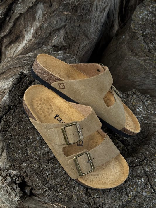 Sandale Ocime Daim en Beige
