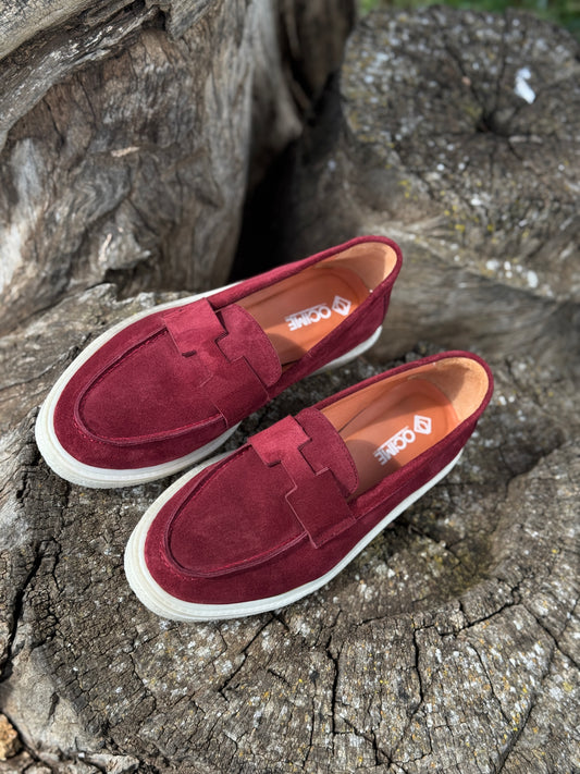 Ocime Heritage en daim pour femme - Bordeaux -