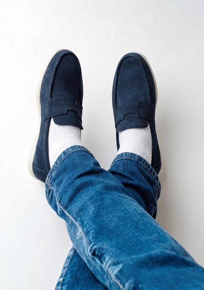 Ocime Heritage en daim bleu nuit pour homme
