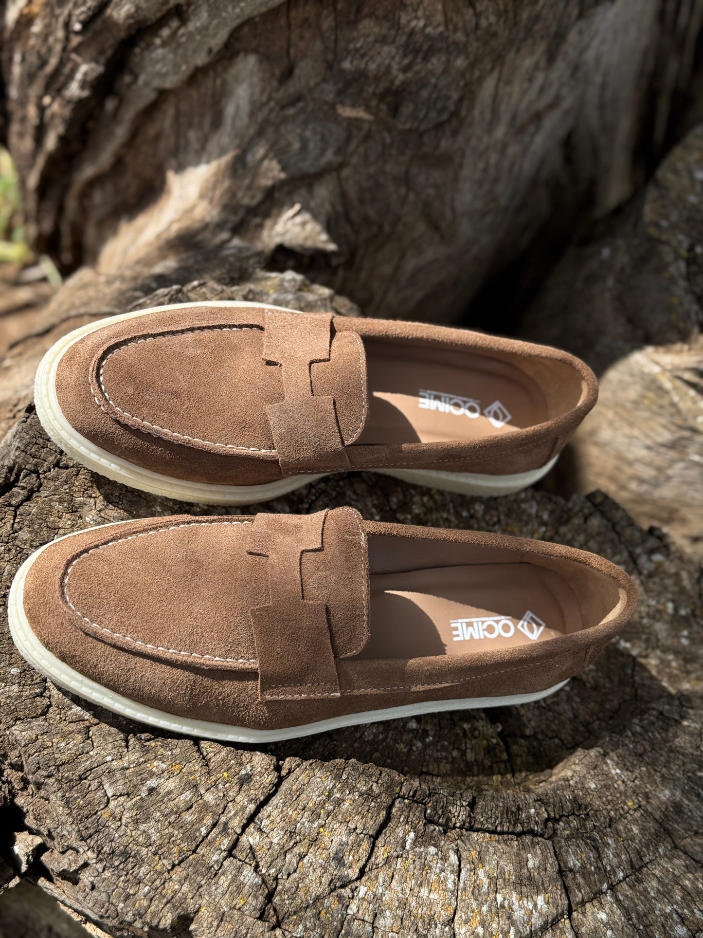 Ocime Heritage en daim pour femme - marron clair -