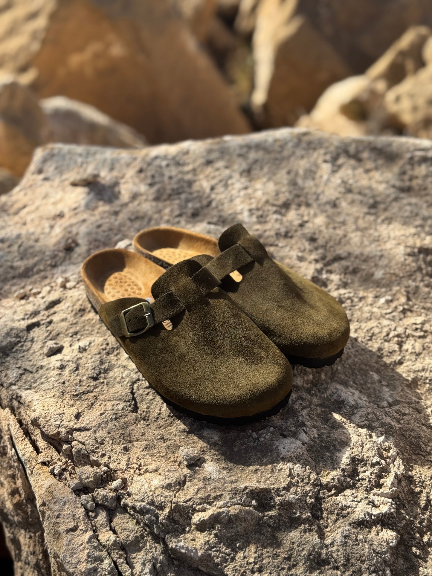 sabot daim Vert fonce