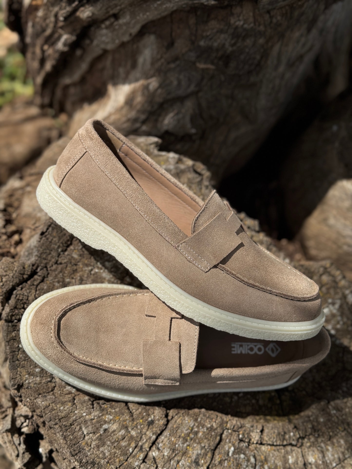 Ocime Heritage en daim pour femme - beige -