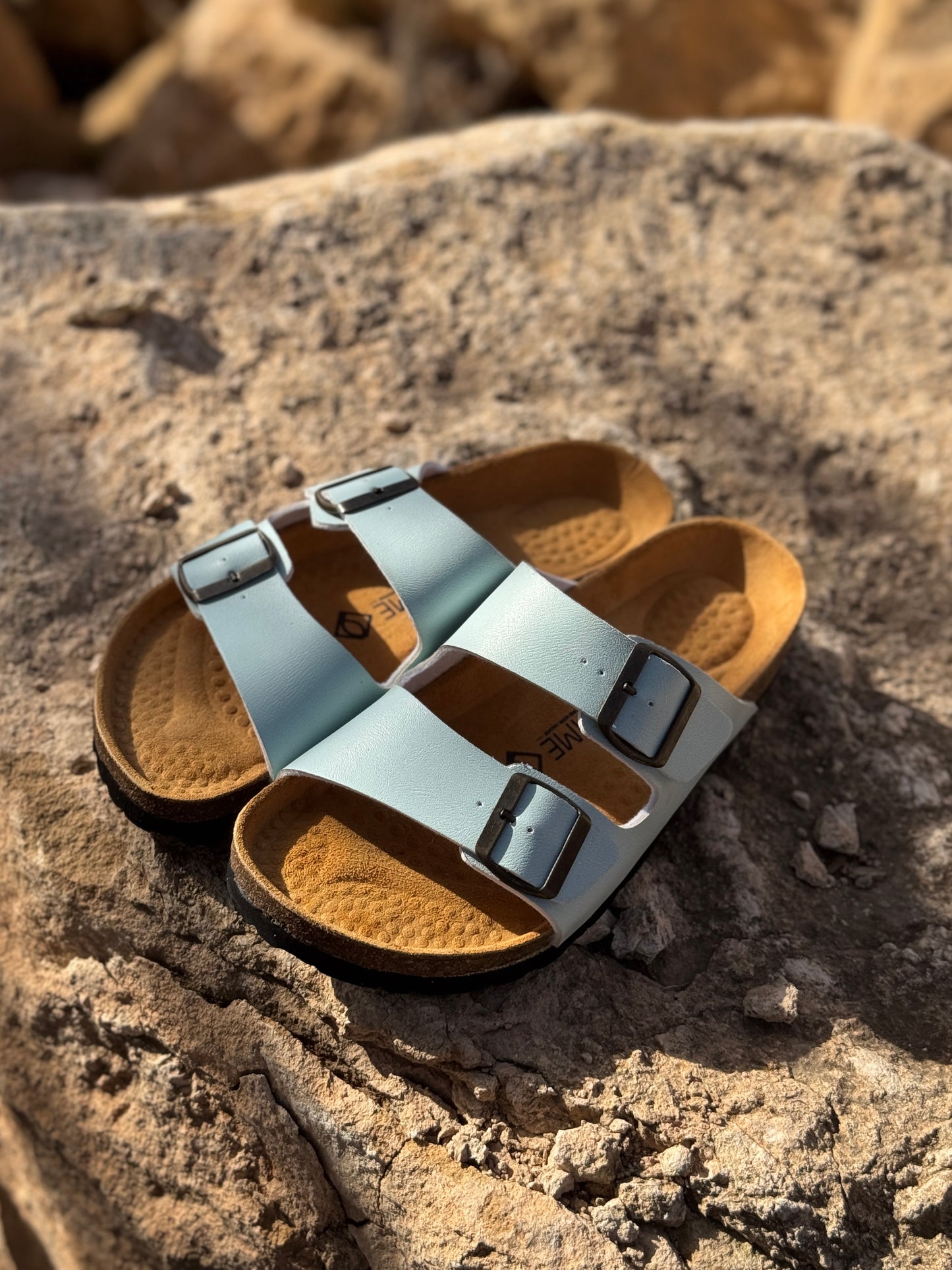 Sandale Ocime Cuir nubuck turquoise