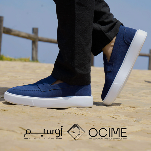 Mocassin softstep en bleu