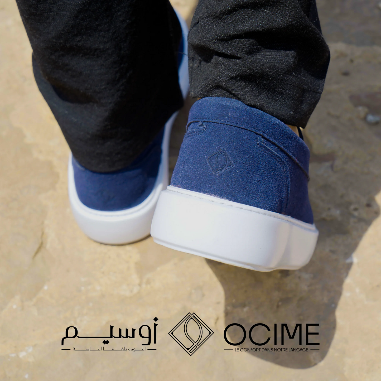 Mocassin softstep en bleu