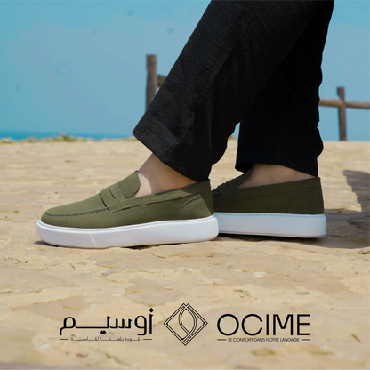 Mocassin softstep en vert