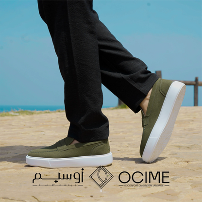 Mocassin softstep en vert