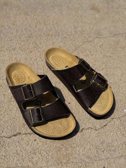 Sandale Ocime cuir marron