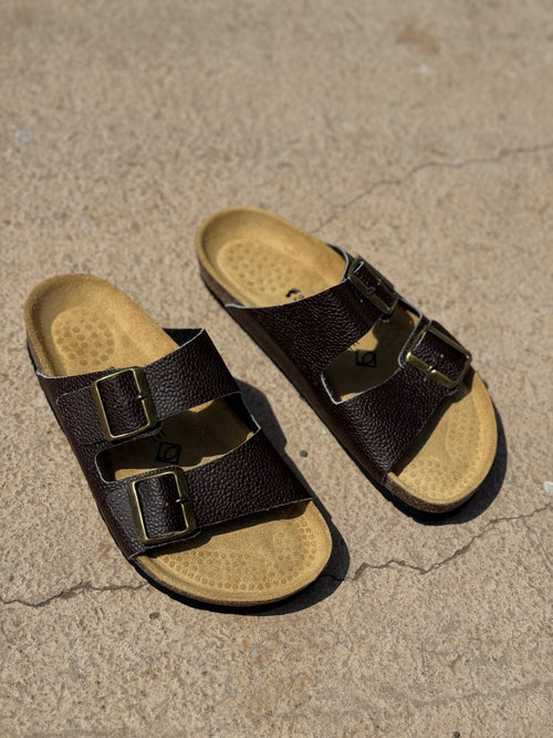 Sandale Ocime cuir marron