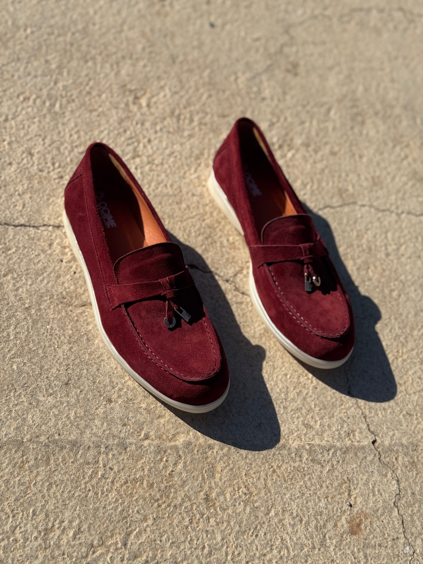 OCIME Cardinal en daim -Bordeaux-