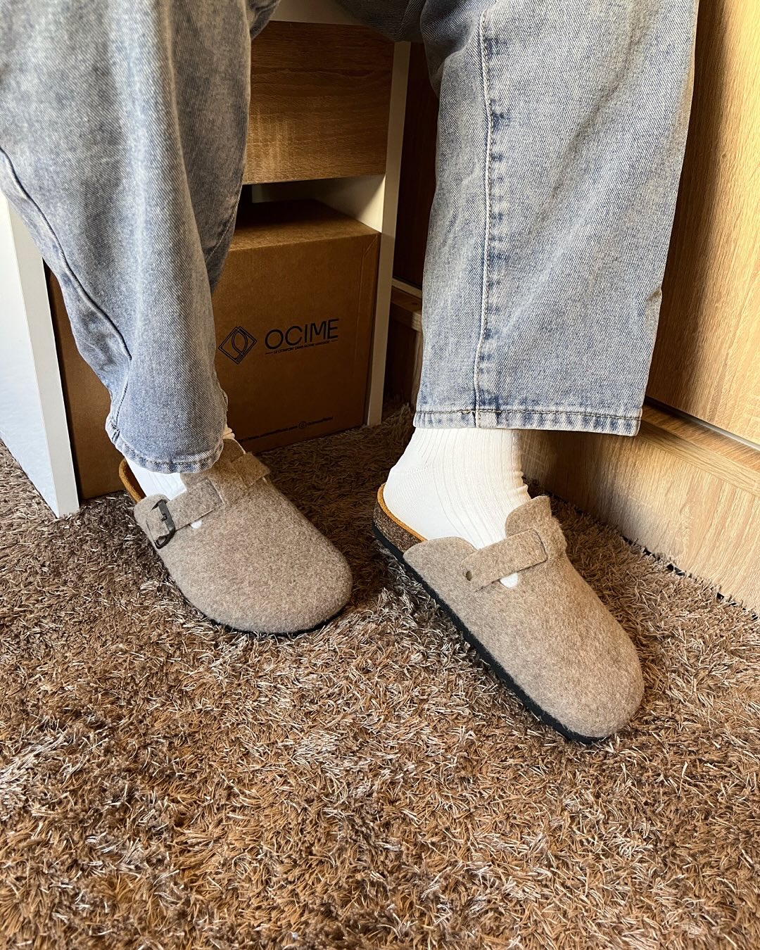 Sabot cachemire beige