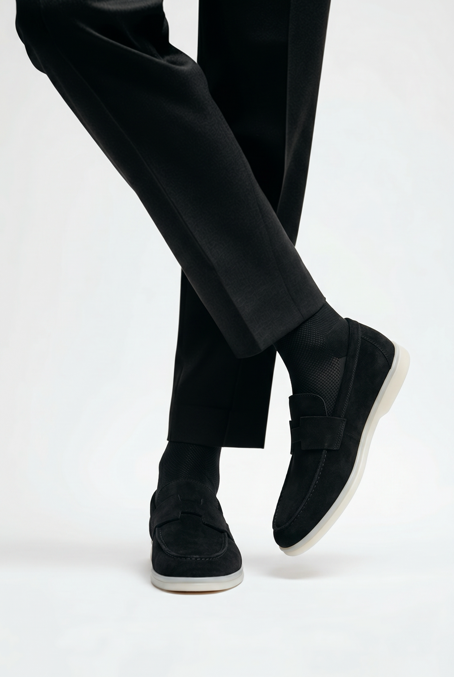 Ocime Heritage en daim noir pour homme