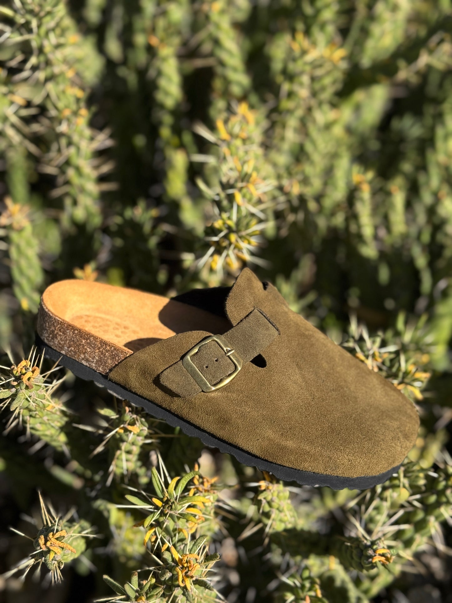 sabot daim Vert fonce