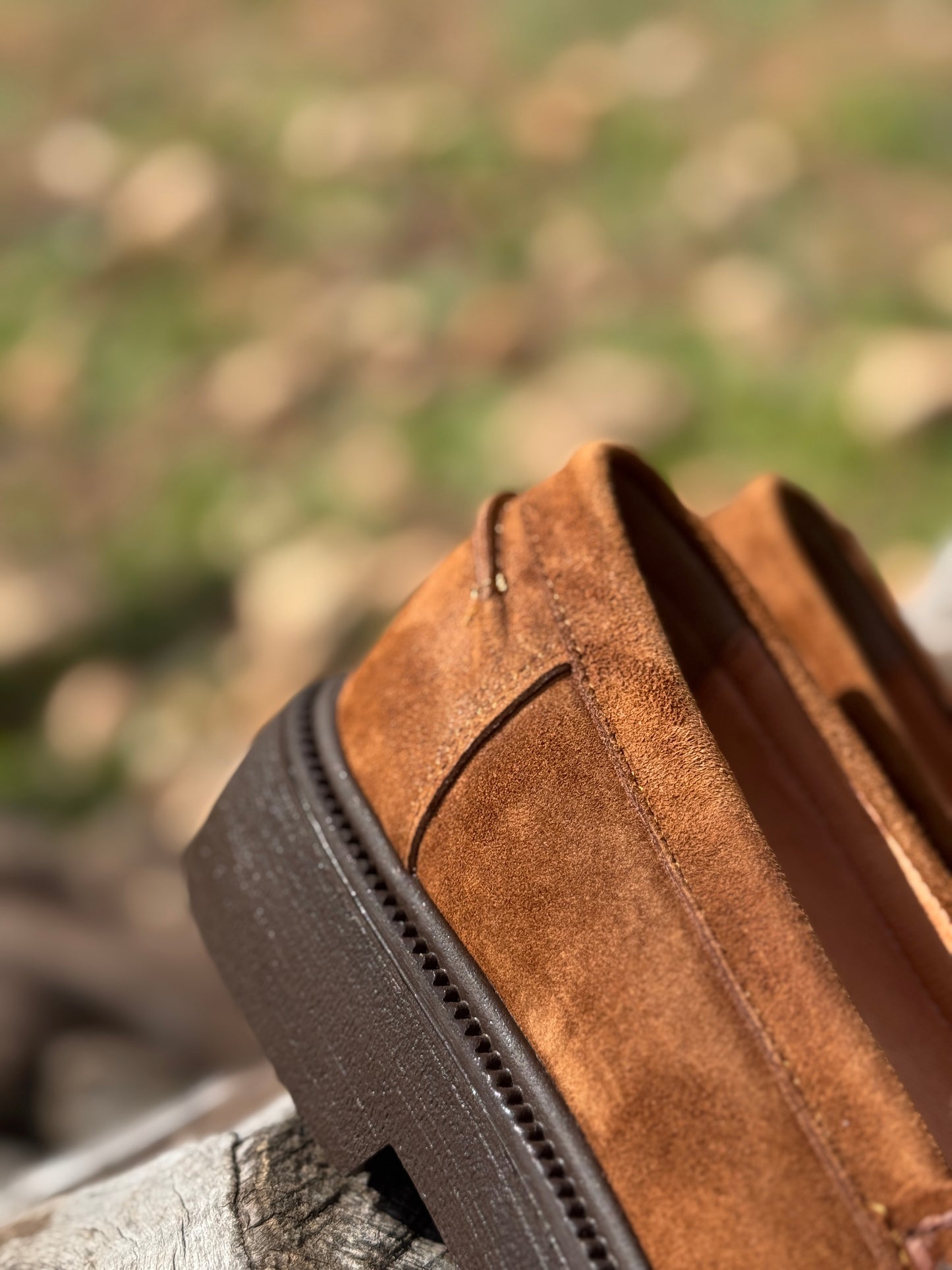 Mocassins OCIME en daim beige Camel pour femme