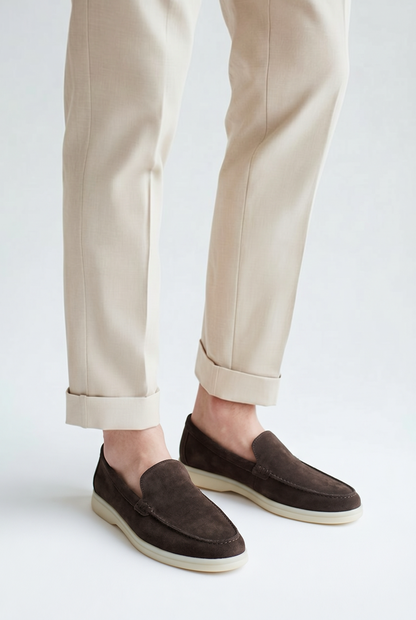 Mocassin en daim Marron pour homme