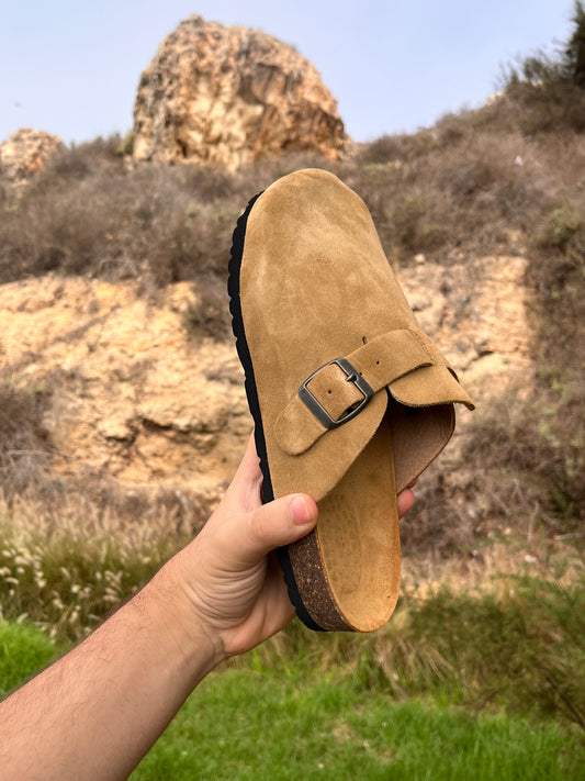 Sabot daim  Beige caramel