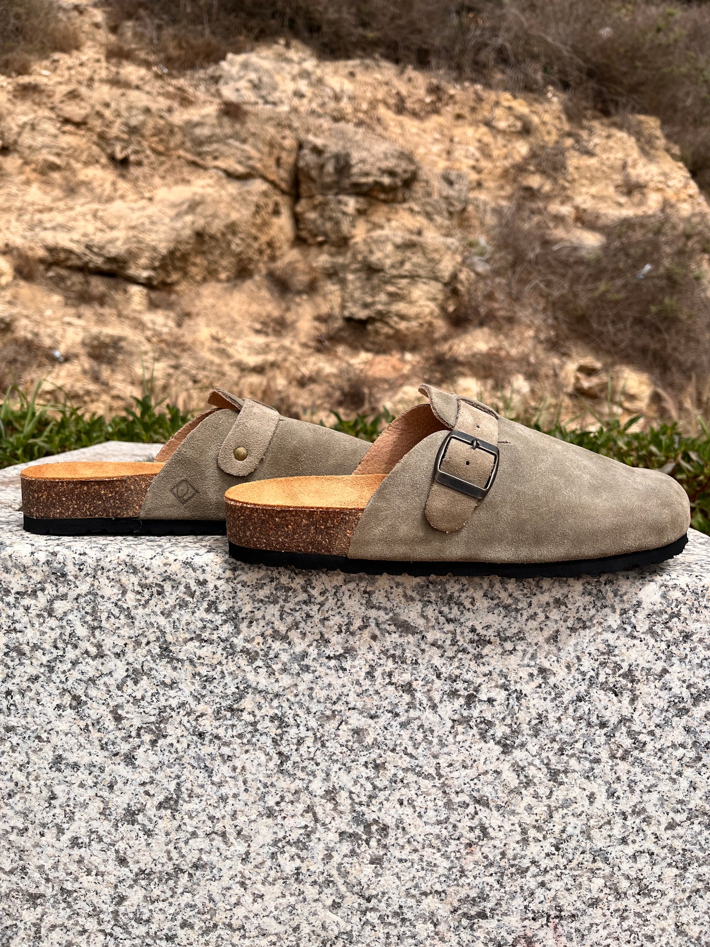 Sabot daim  vert clait