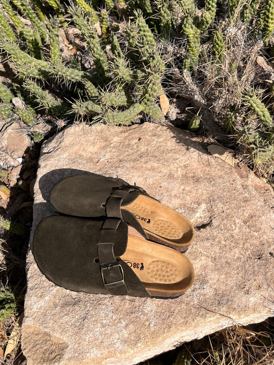 Sabot daim  Vert foncé