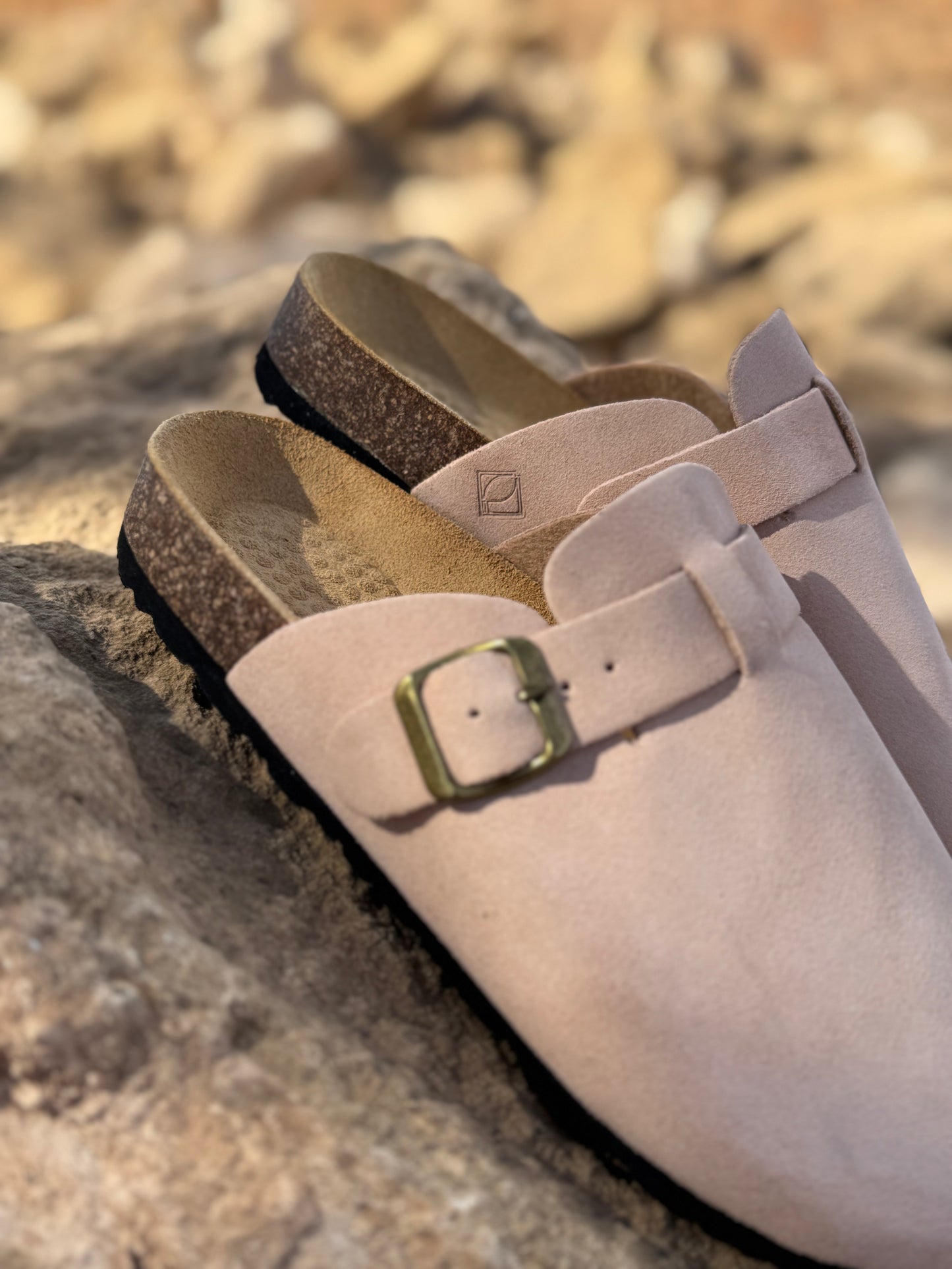 Sabot daim Rose Poudré