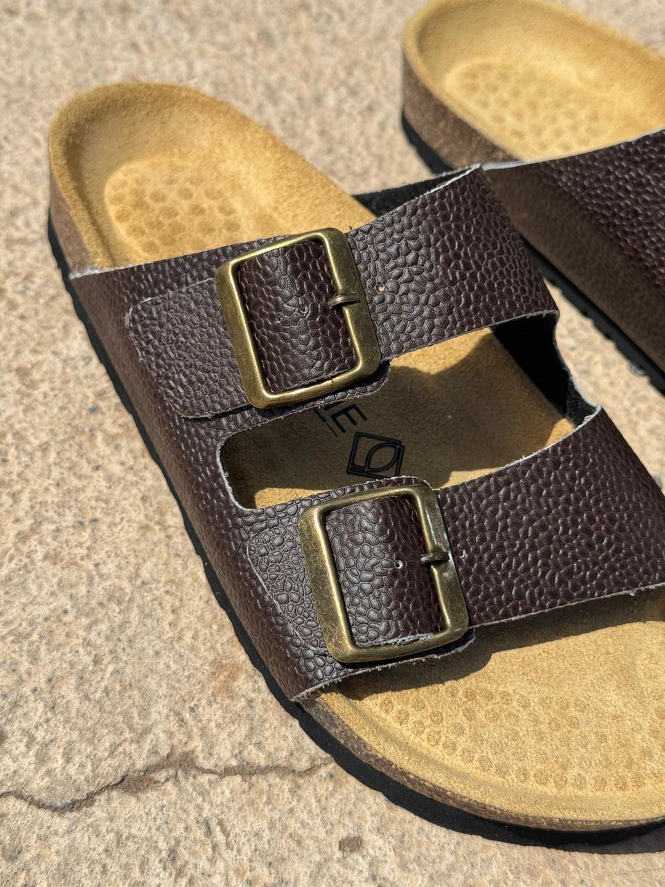 Sandale Ocime cuir marron
