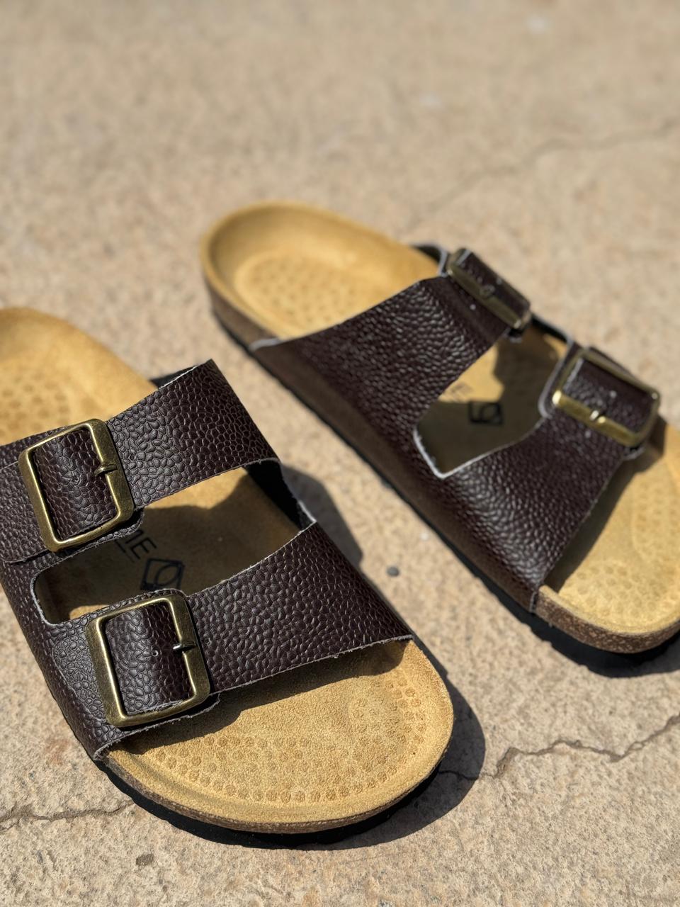 Sandale Ocime cuir marron