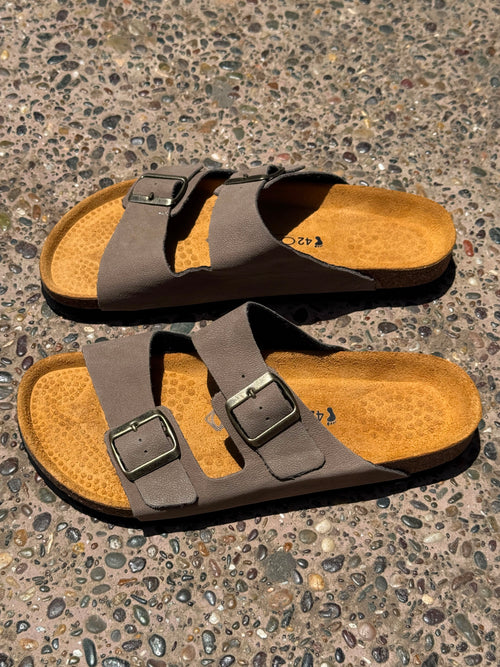 Sandale Ocime Cuir nubuck Stone
