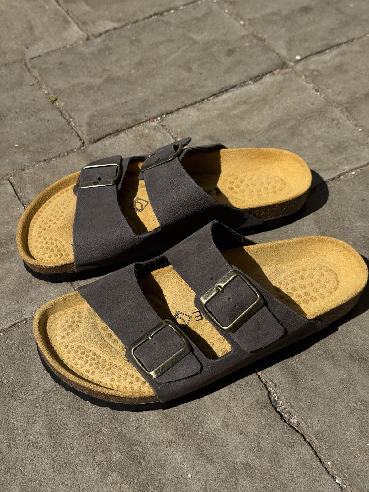 Sandale Ocime Cuir nubuck gris
