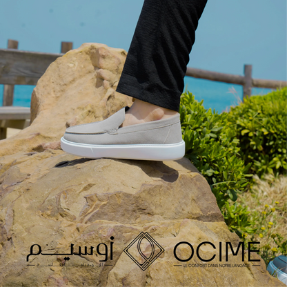 Mocassin Addler en gris