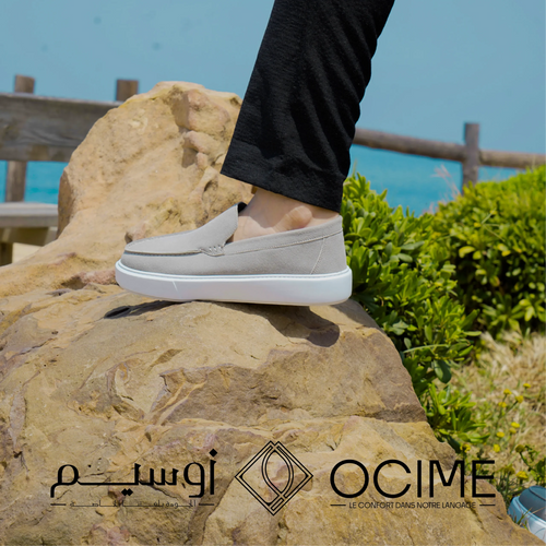 Mocassin Addler en gris