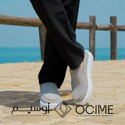 Mocassin Addler en gris