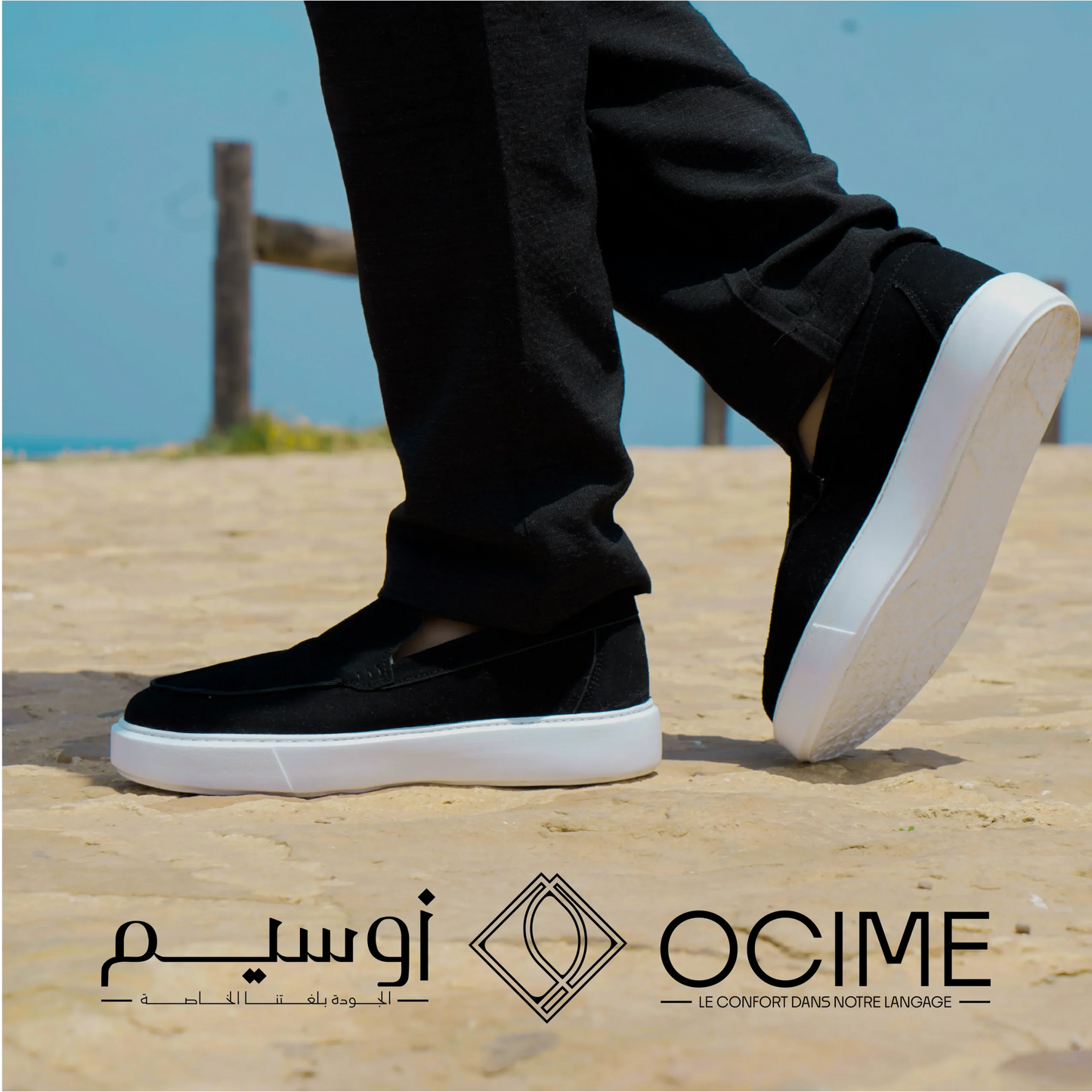 Mocassin Addler en noir