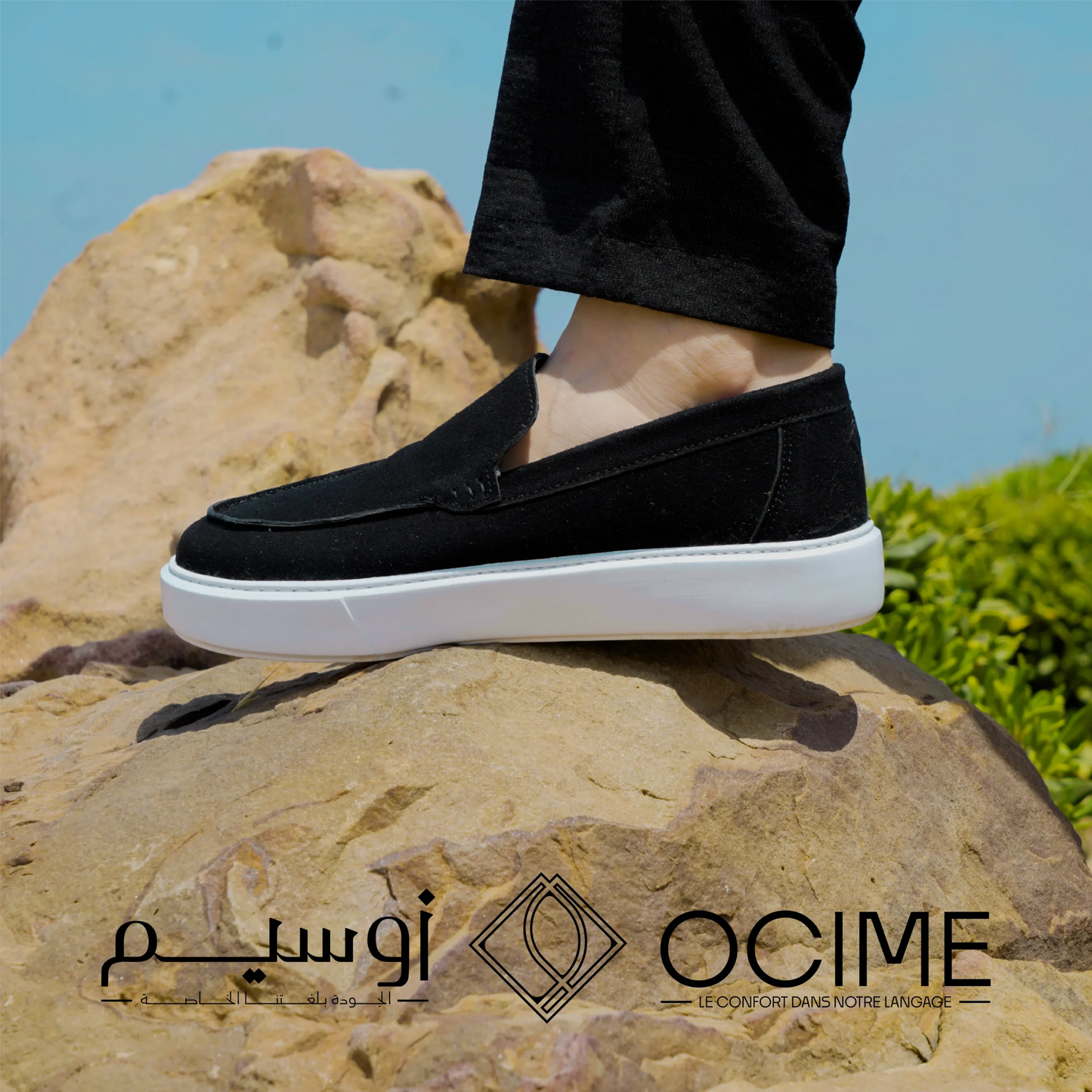 Mocassin Addler en noir