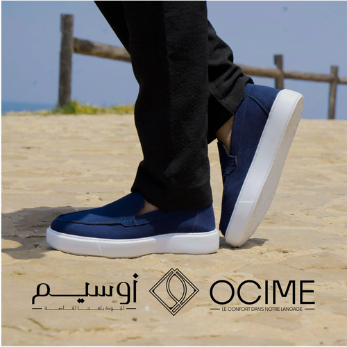 Mocassin Addler en Bleu