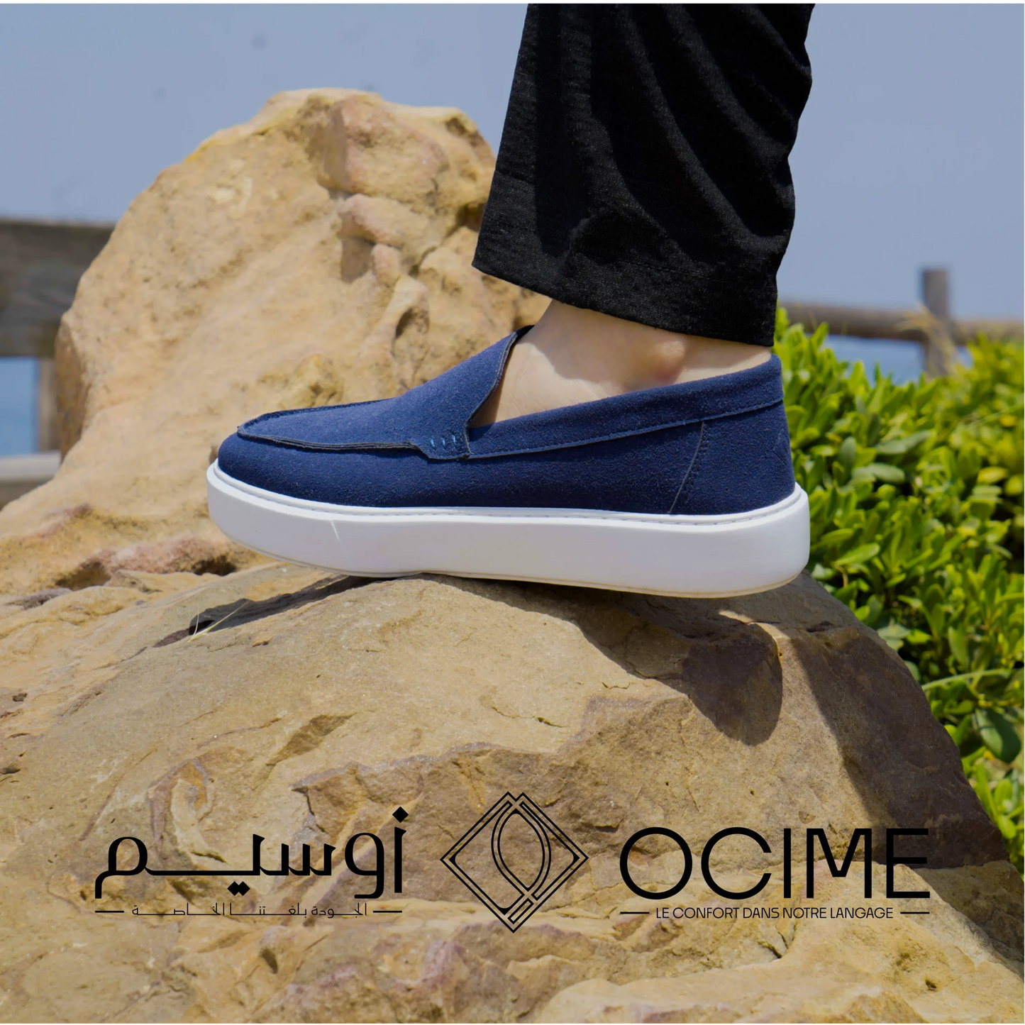 Mocassin Addler en Bleu