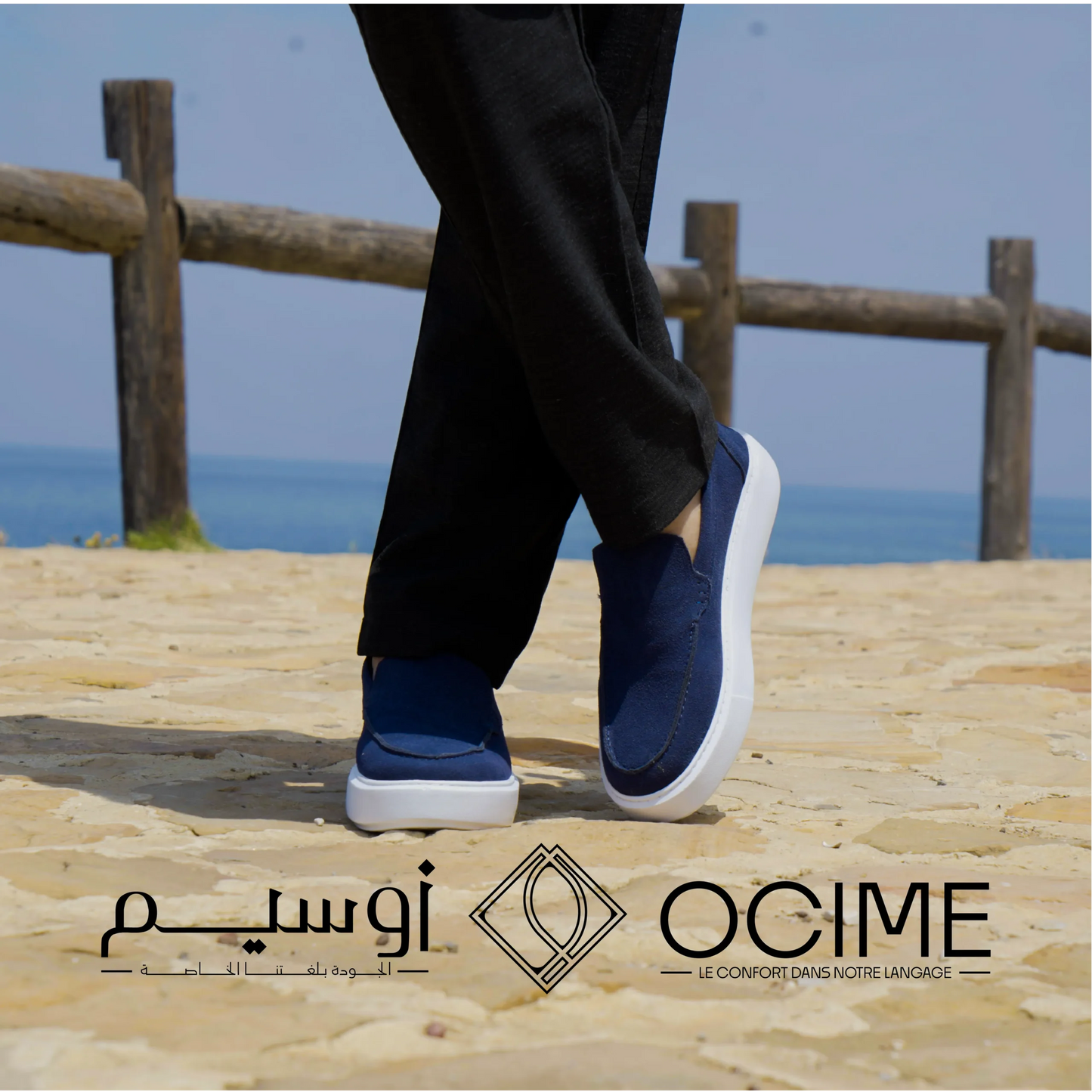 Mocassin Addler en Bleu